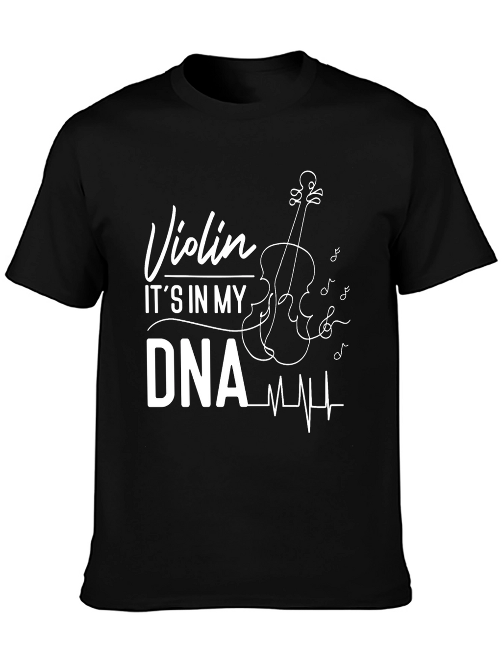 Violin DNA Musician T-Shirt - Black
