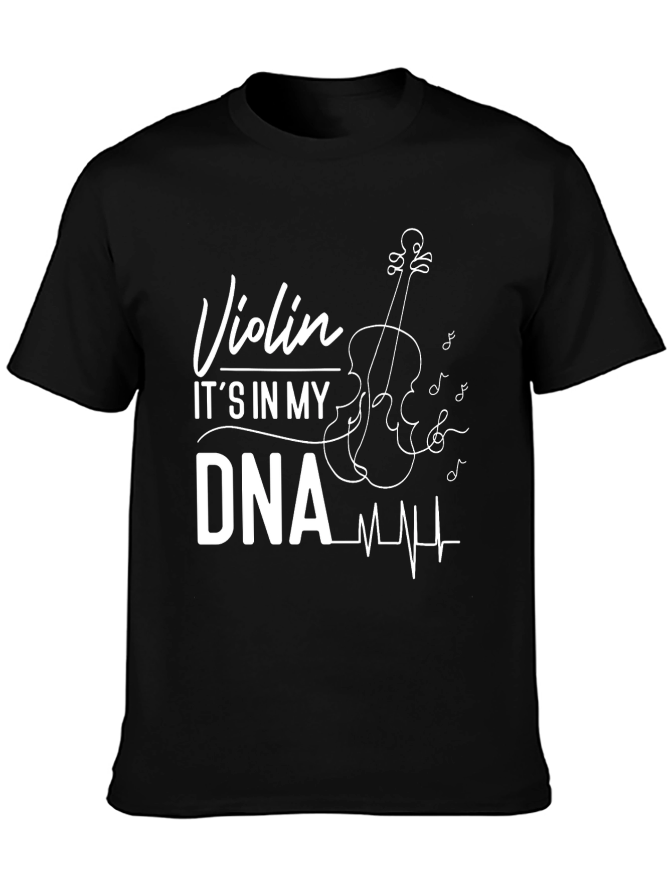 Violin DNA Musician T-Shirt - Black