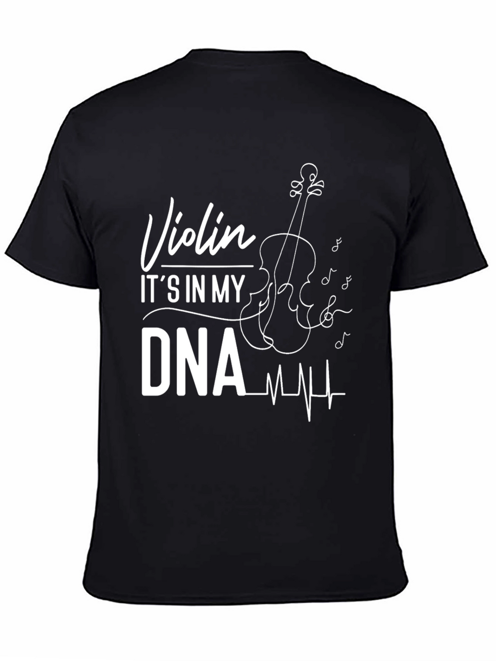 Violin DNA Musician T-Shirt - Black