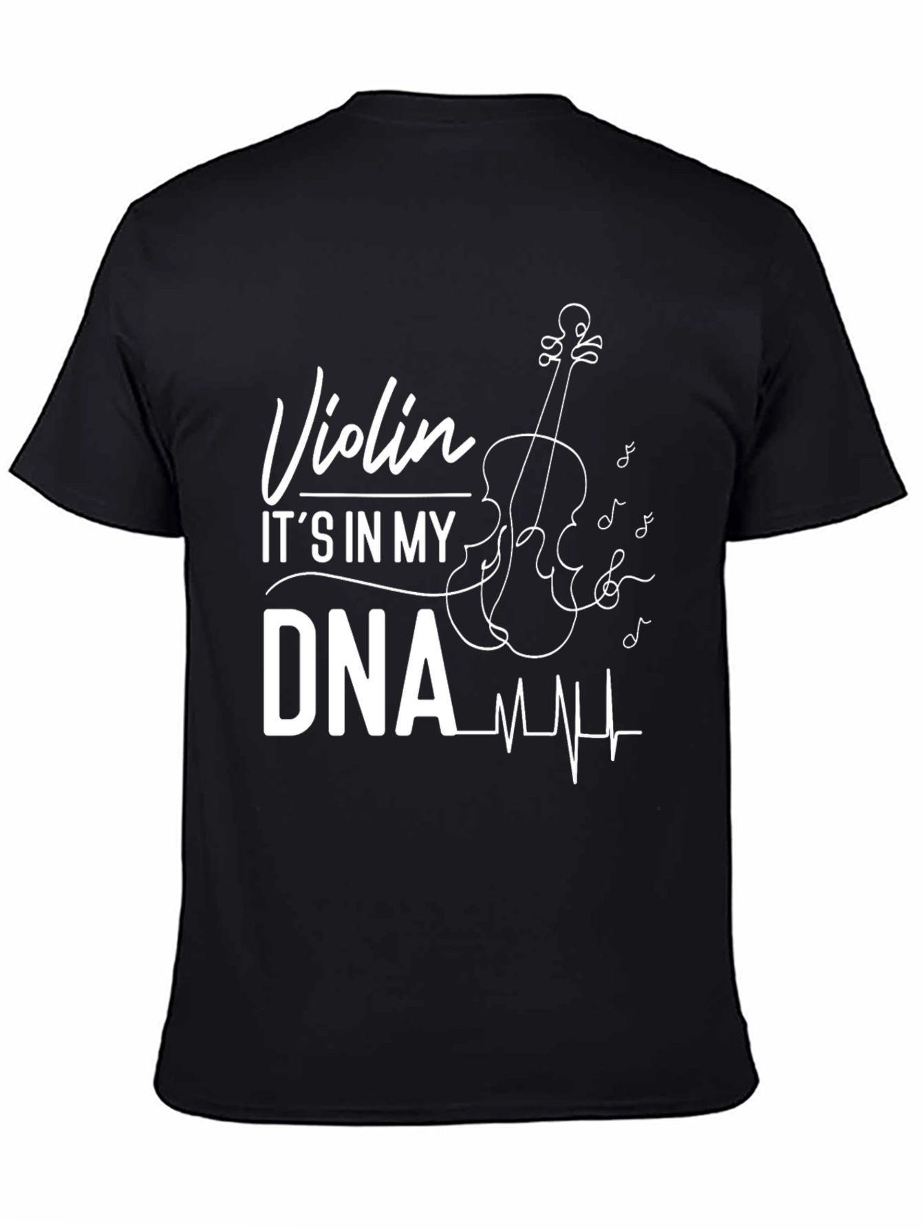 Violin DNA Musician T-Shirt - Black