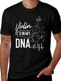 Violin DNA Musician T-Shirt - Black
