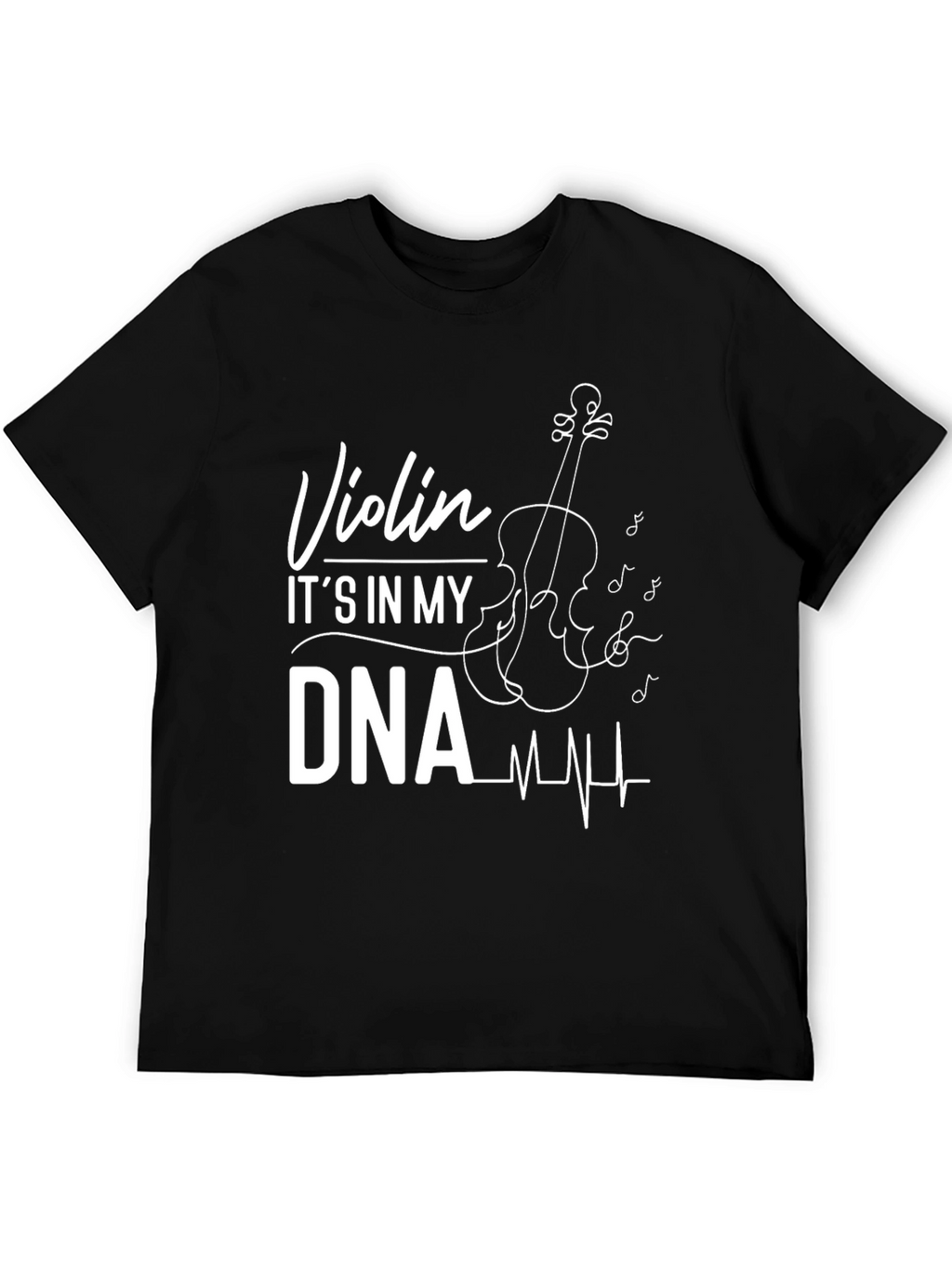 Violin DNA Musician T-Shirt - Black