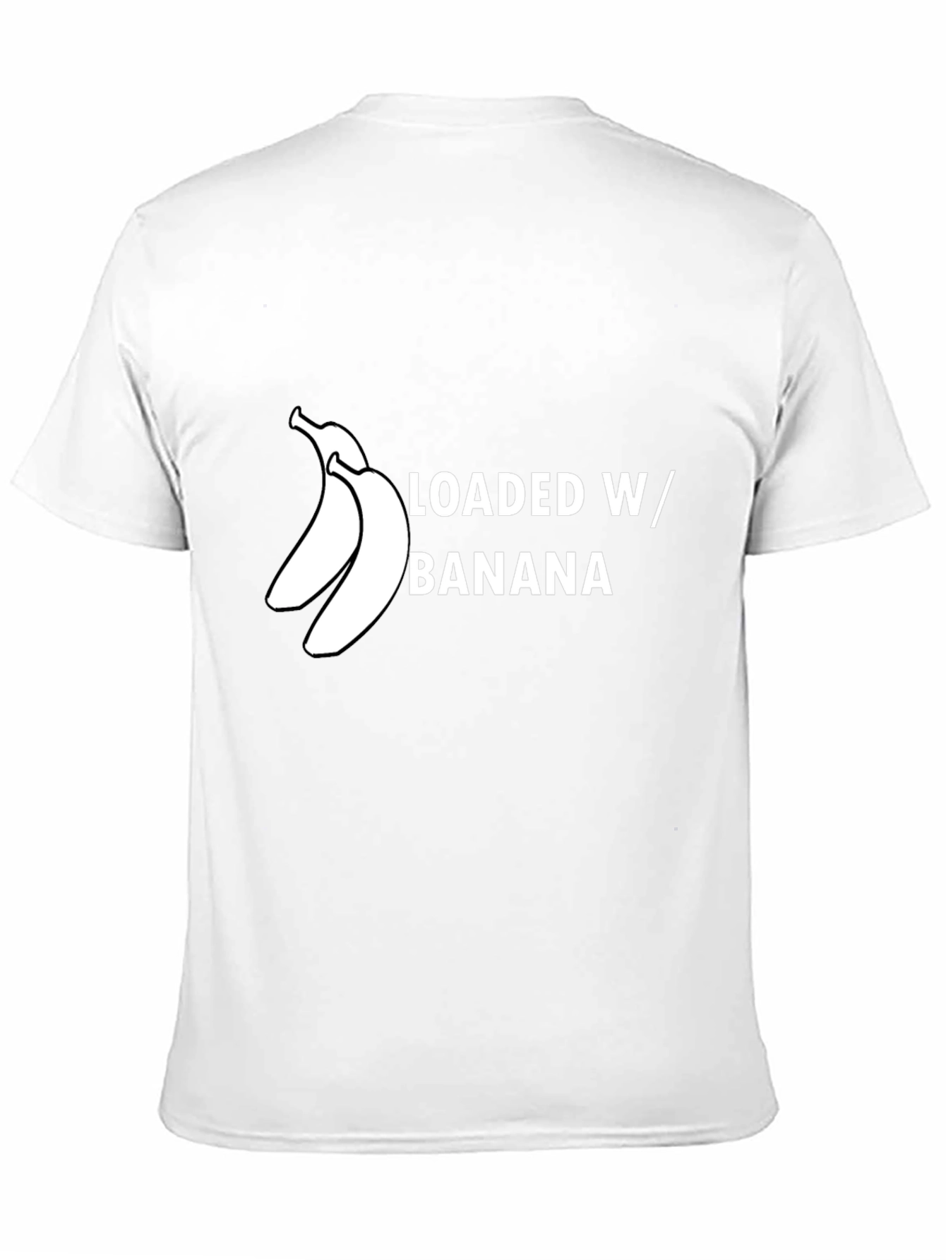 Loaded W/ Banana Graphic Tee - Unisex Black T-Shirt