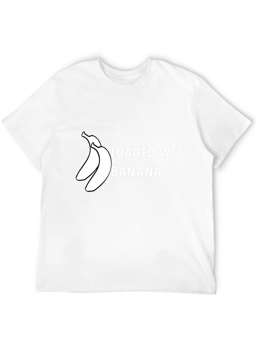 Loaded W/ Banana Graphic Tee - Unisex Black T-Shirt