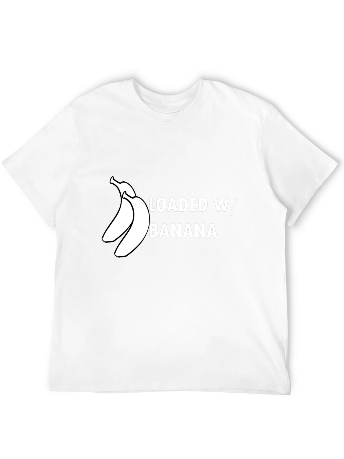 Loaded W/ Banana Graphic Tee - Unisex Black T-Shirt