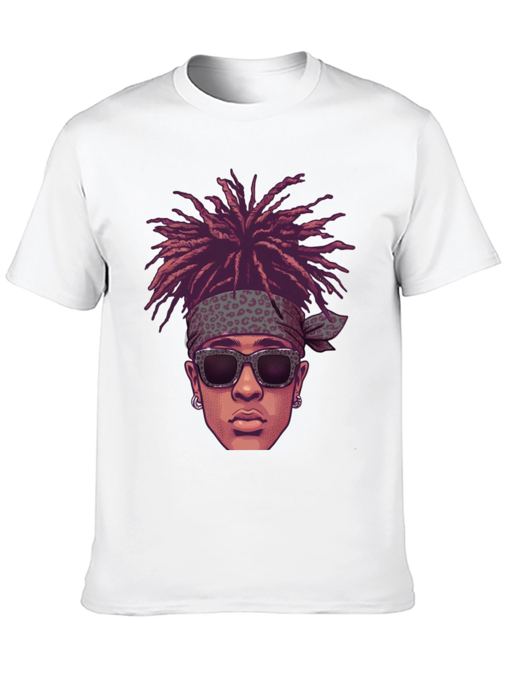 Cool Cartoon Man Black Graphic Tee