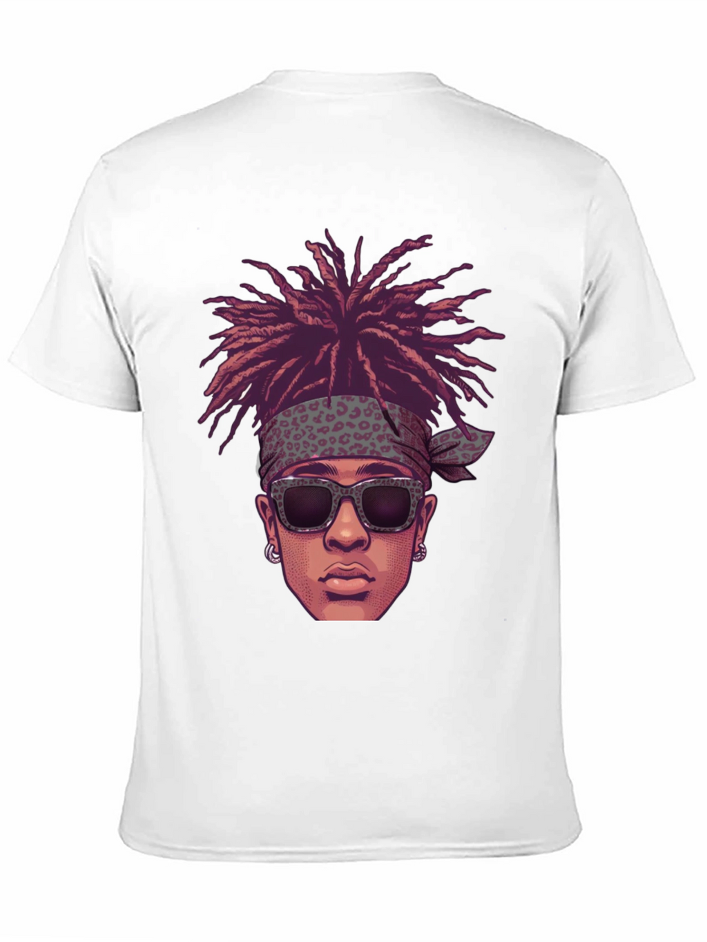 Cool Cartoon Man Black Graphic Tee