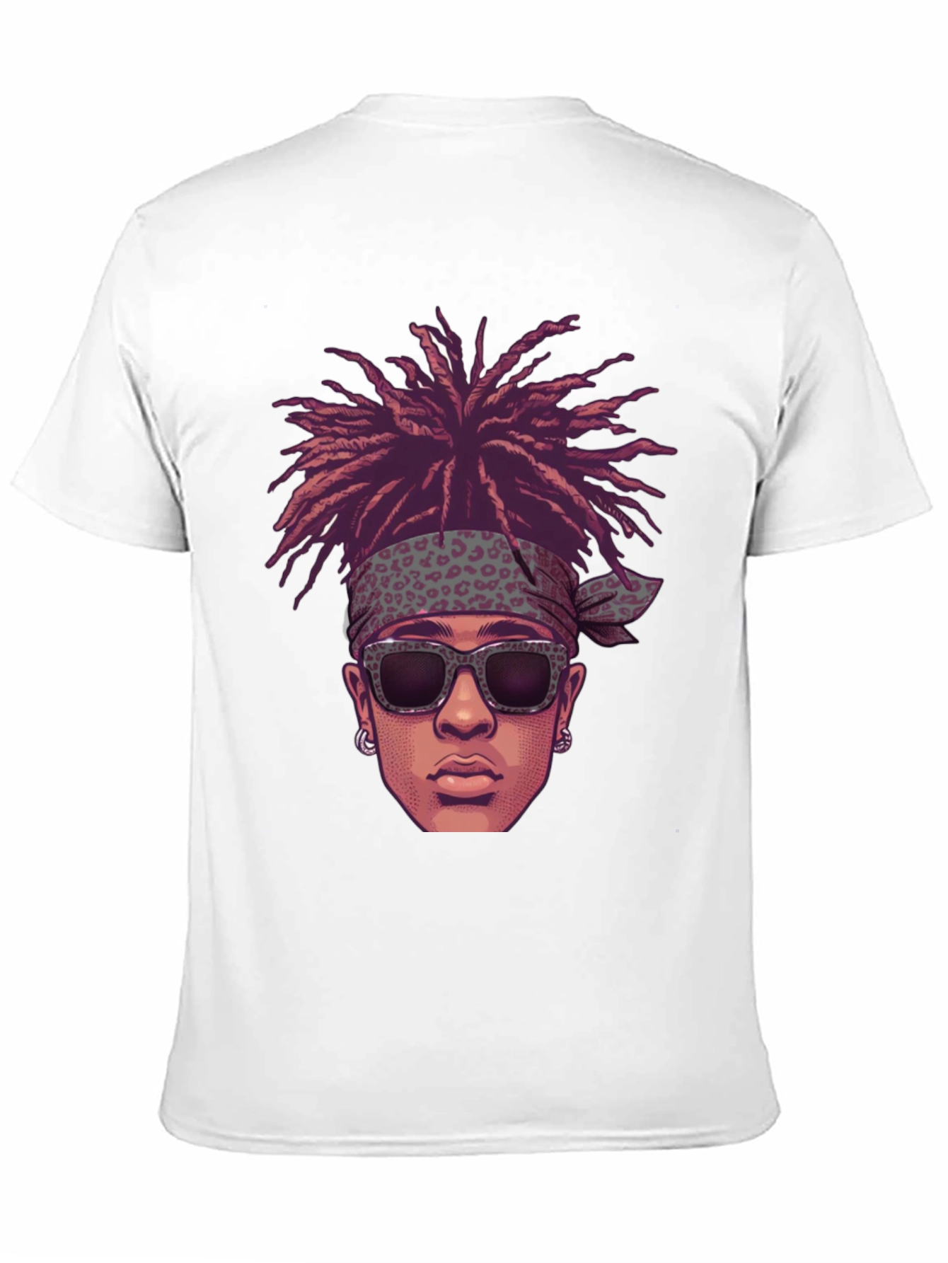 Cool Cartoon Man Black Graphic Tee