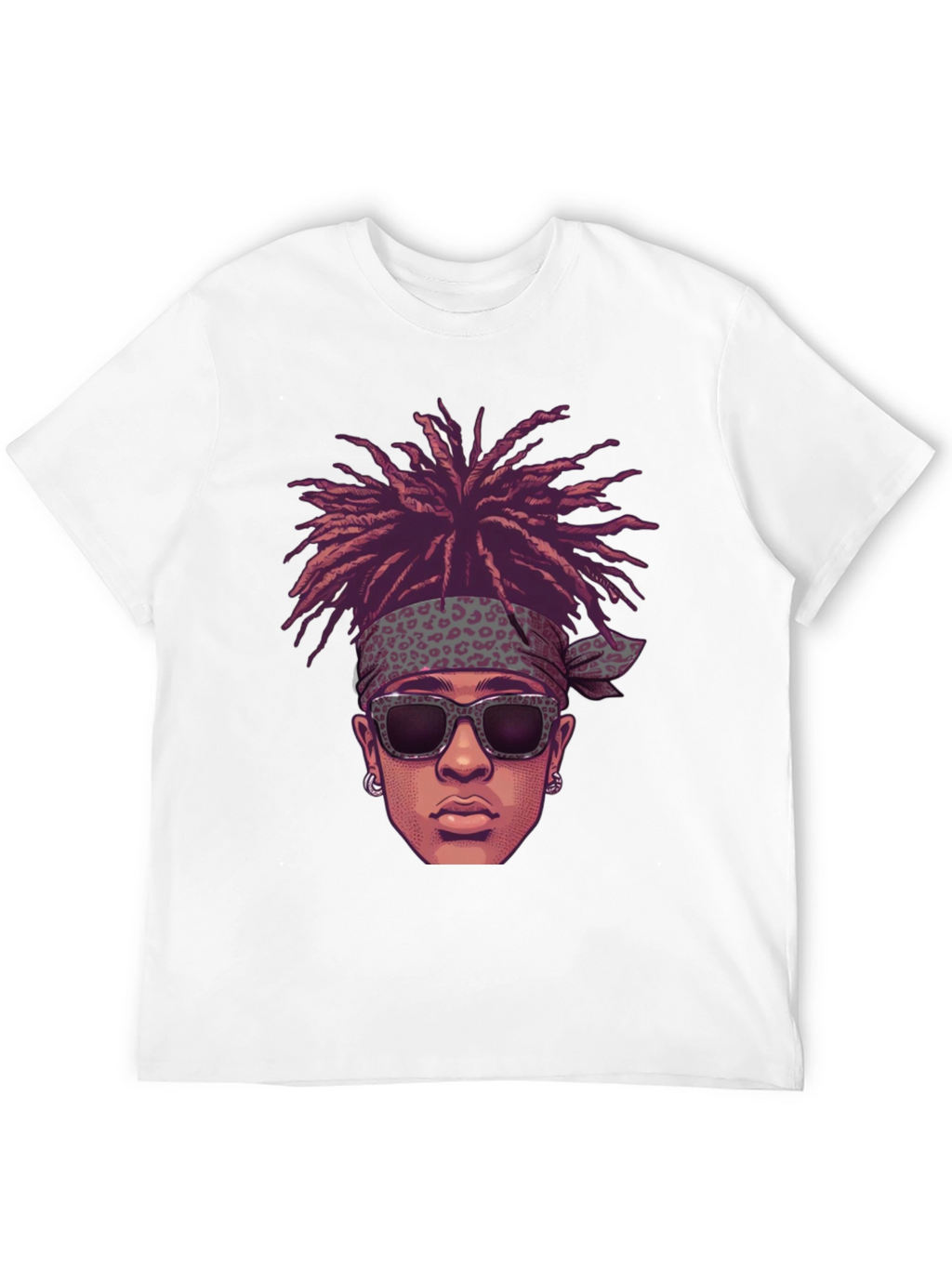 Cool Cartoon Man Black Graphic Tee