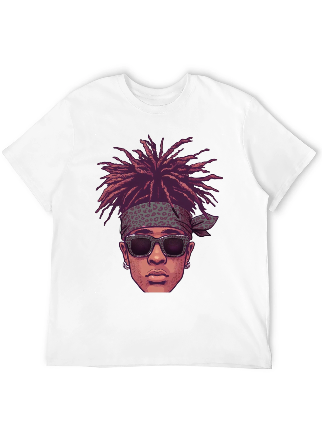 Cool Cartoon Man Black Graphic Tee