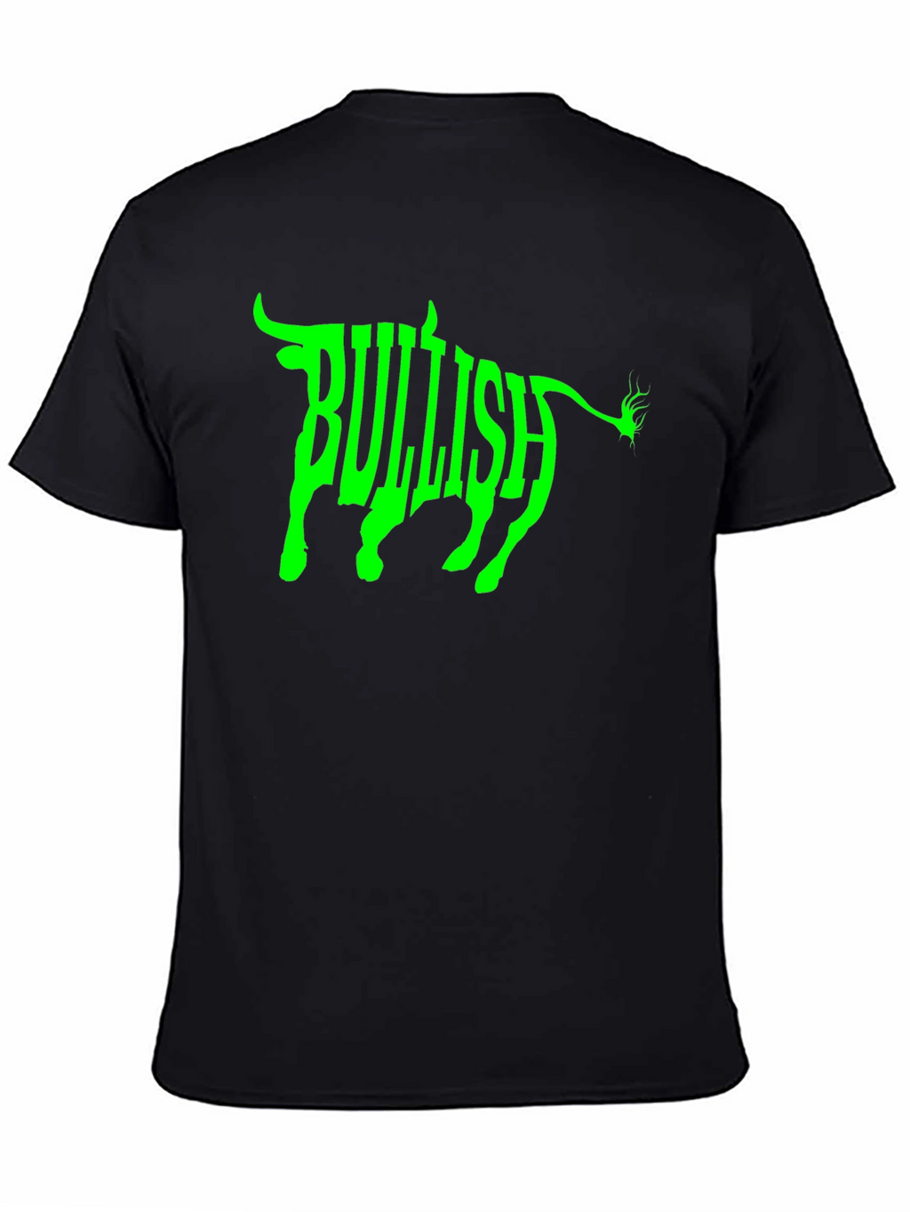 Bullish Graphic Tee - Black Cotton T-Shirt