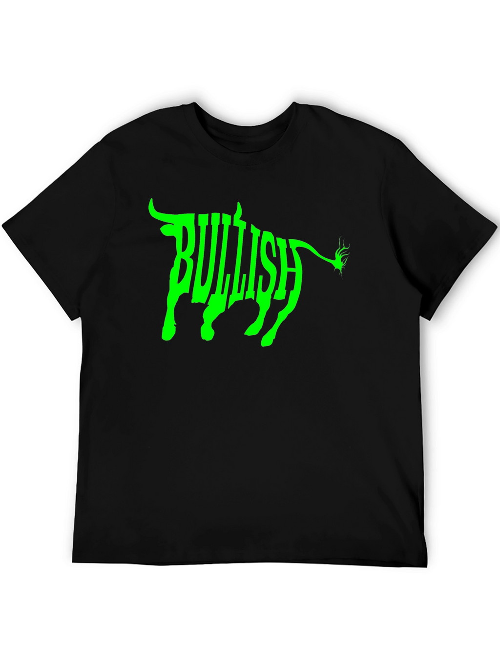 Bullish Graphic Tee - Black Cotton T-Shirt