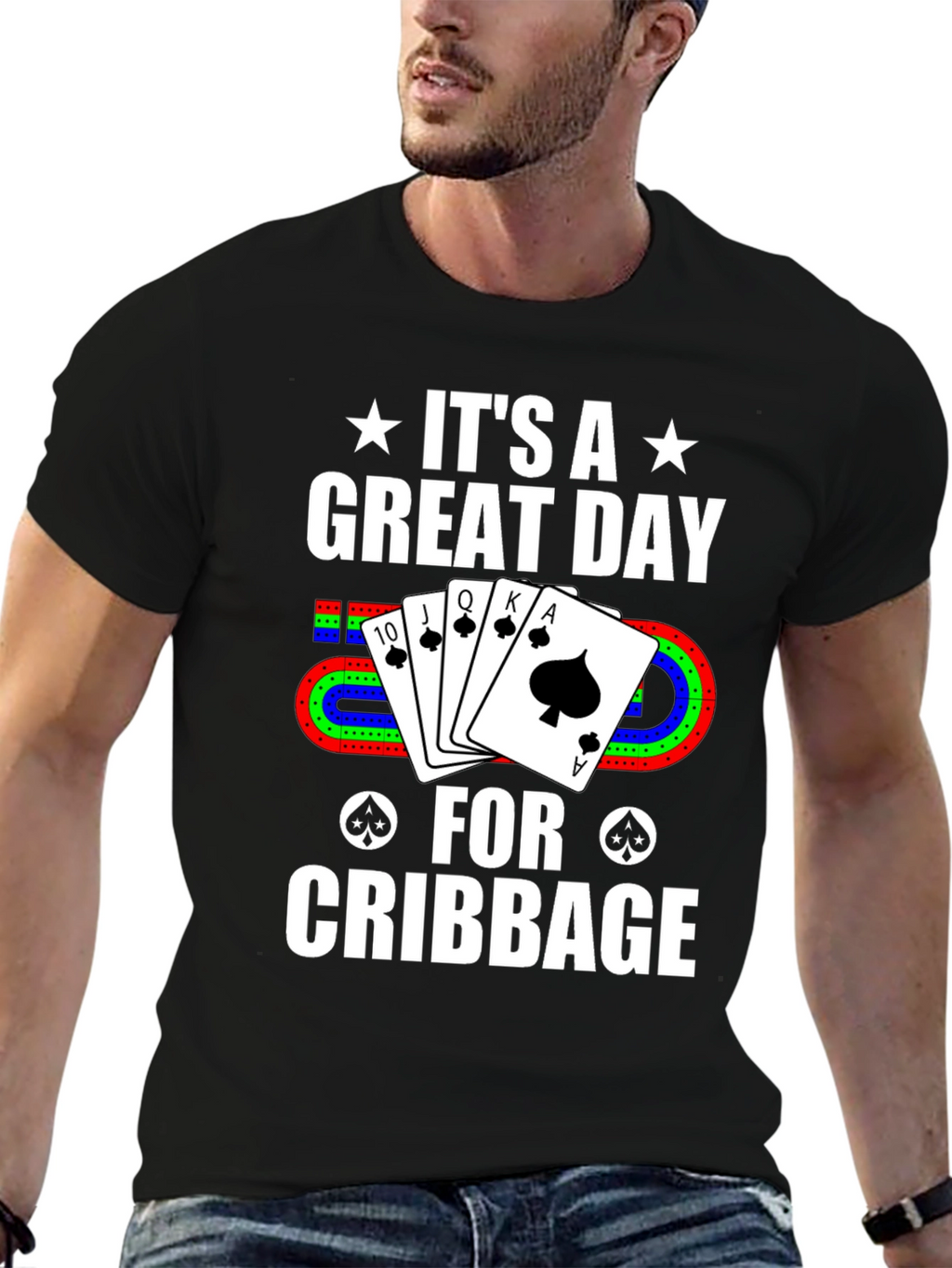 Cribbage Player T-Shirt - Great Day for Cribbage