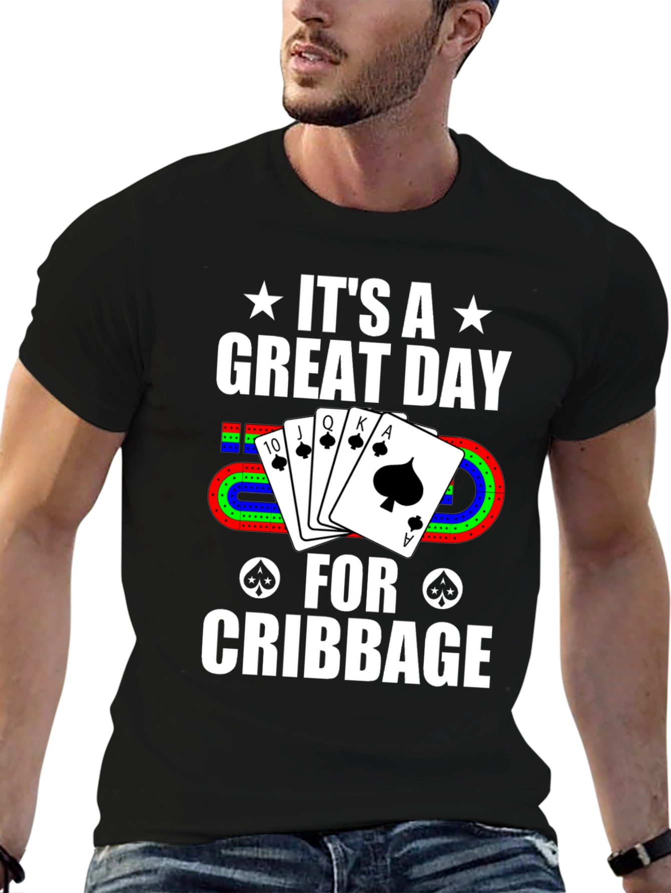 Cribbage Player T-Shirt - Great Day for Cribbage