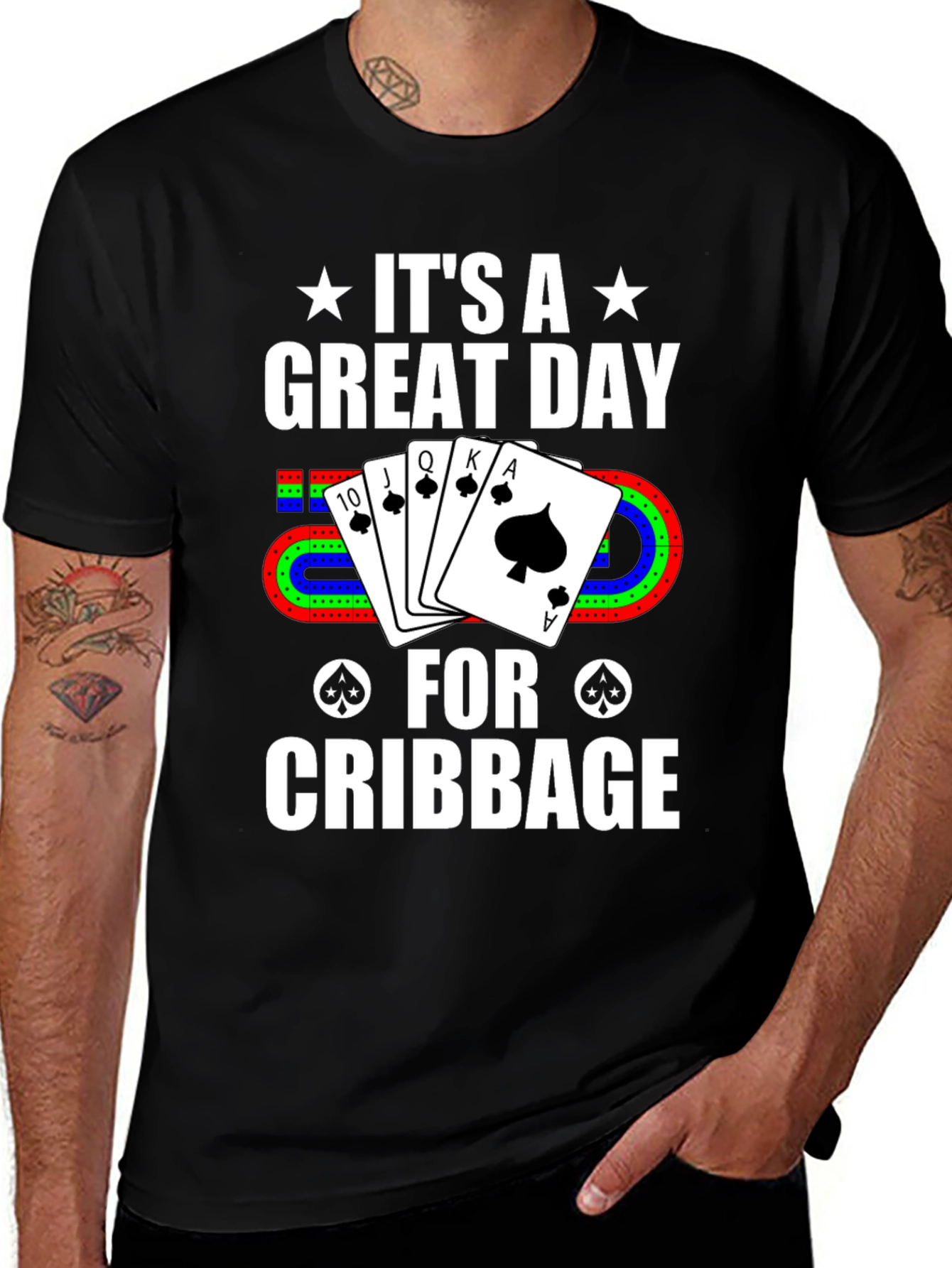 Cribbage Player T-Shirt - Great Day for Cribbage