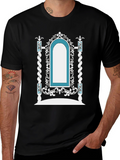 Ornate Archway Graphic Tee - Unique Fashion Statement