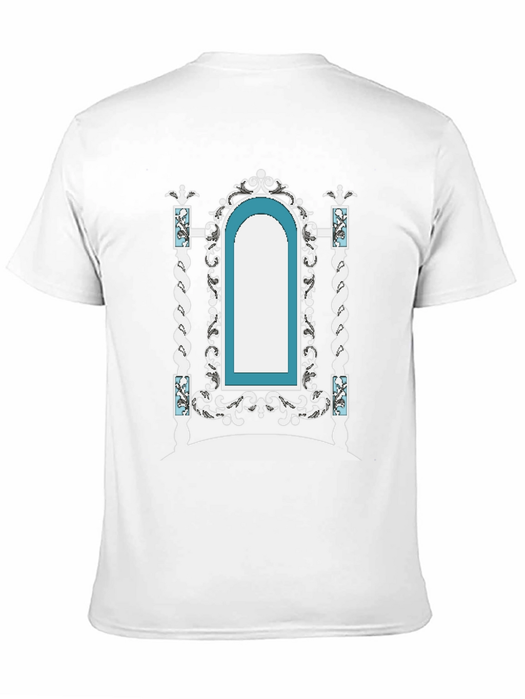 Ornate Archway Graphic Tee - Unique Fashion Statement