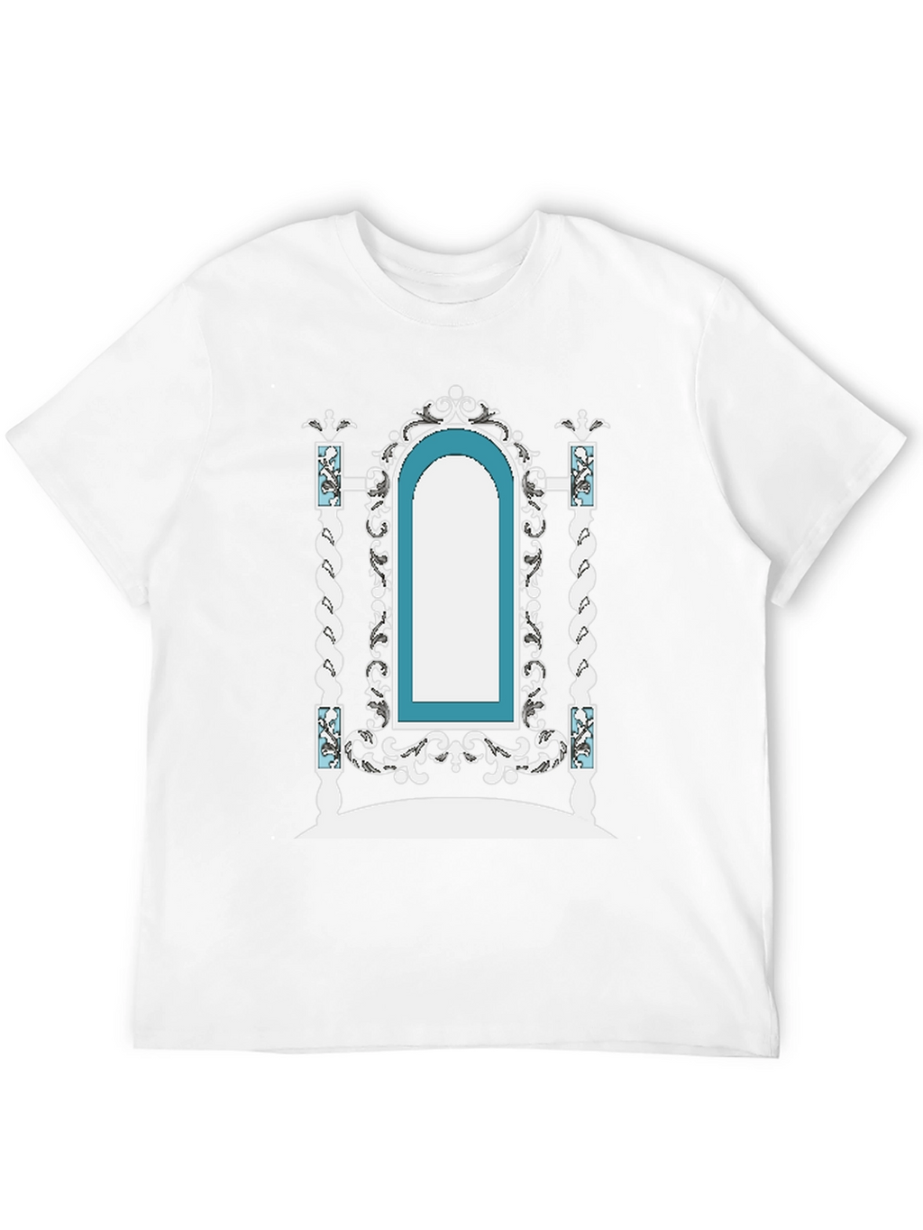 Ornate Archway Graphic Tee - Unique Fashion Statement