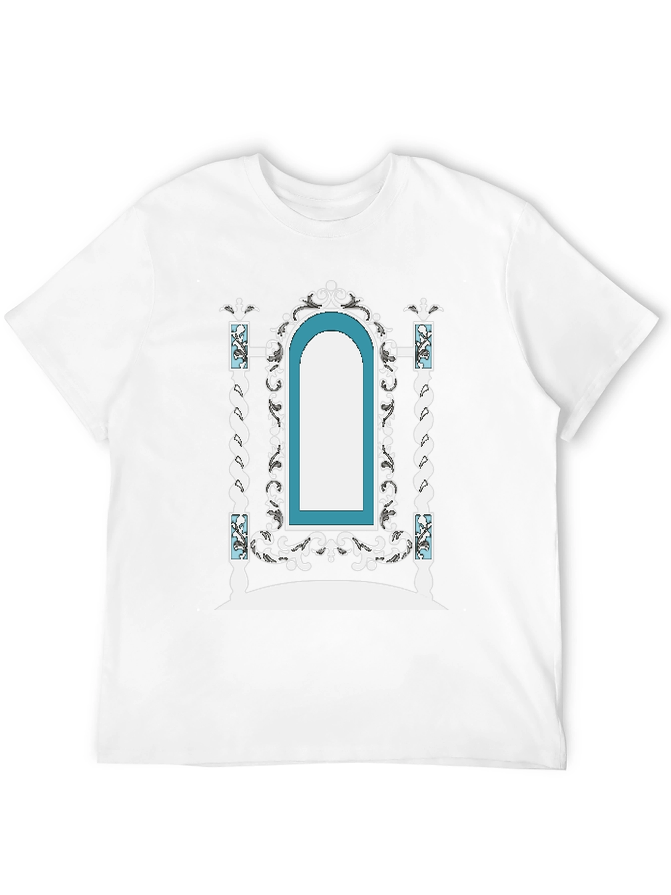 Ornate Archway Graphic Tee - Unique Fashion Statement
