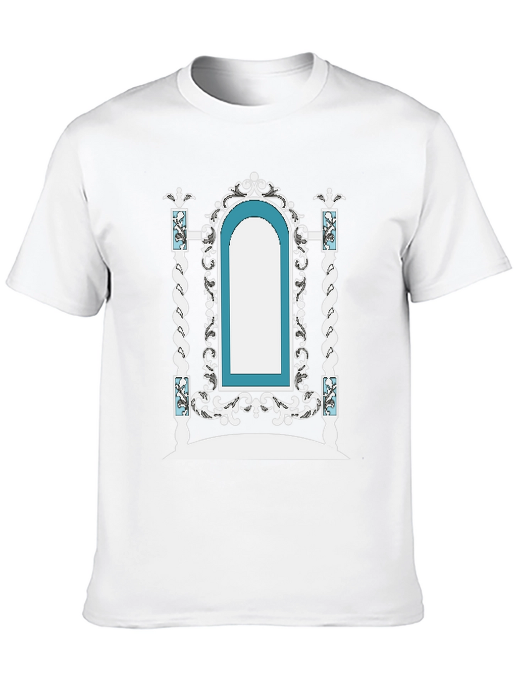 Ornate Archway Graphic Tee - Unique Fashion Statement