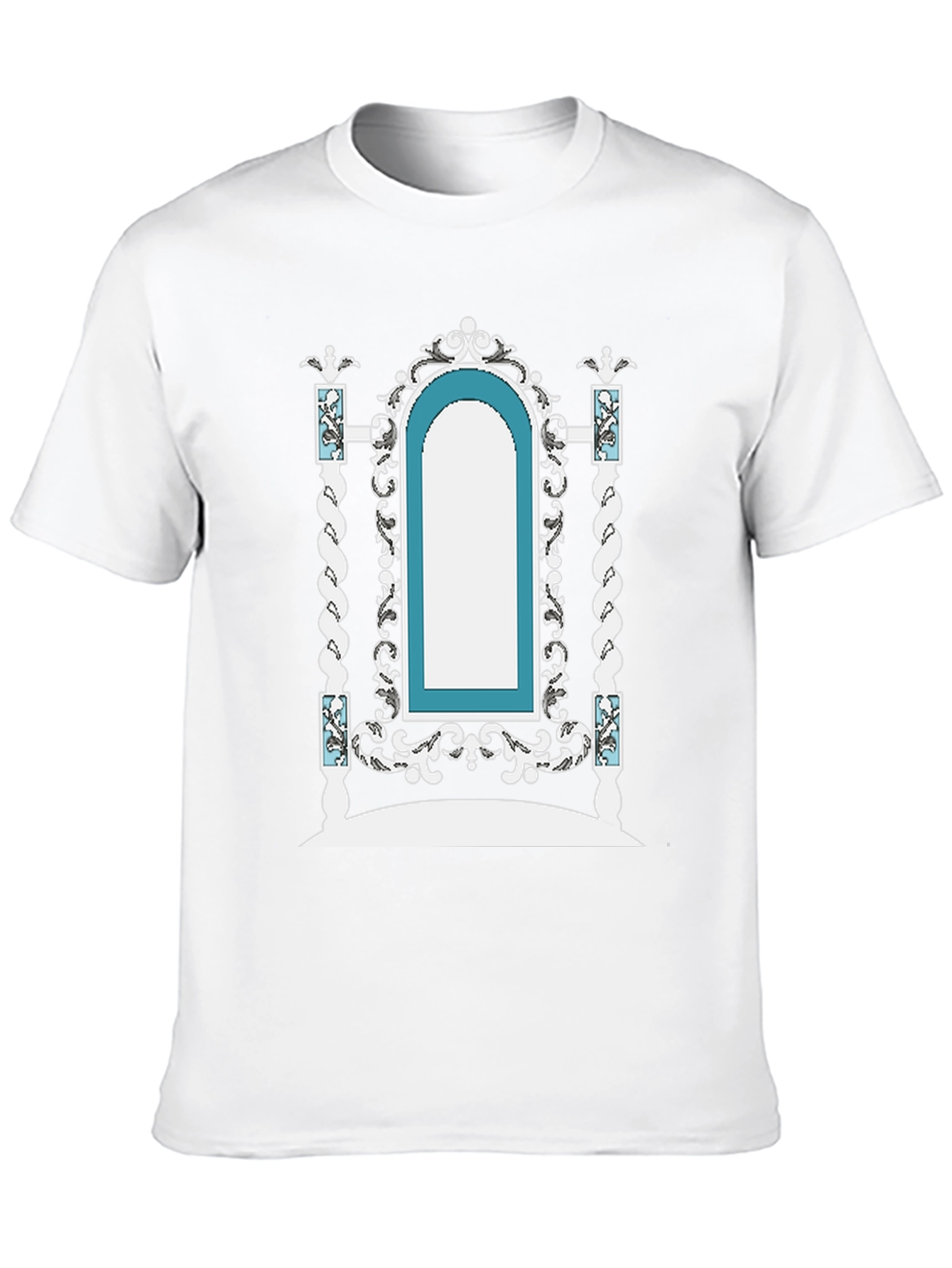 Ornate Archway Graphic Tee - Unique Fashion Statement