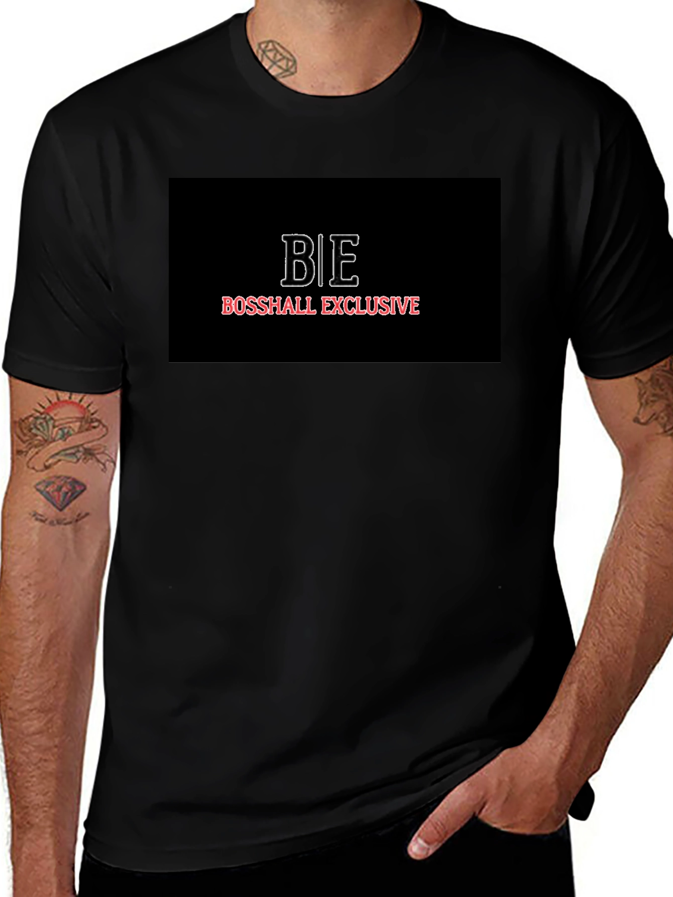 BossHall Exclusive BE Logo T-Shirt - Modern Style