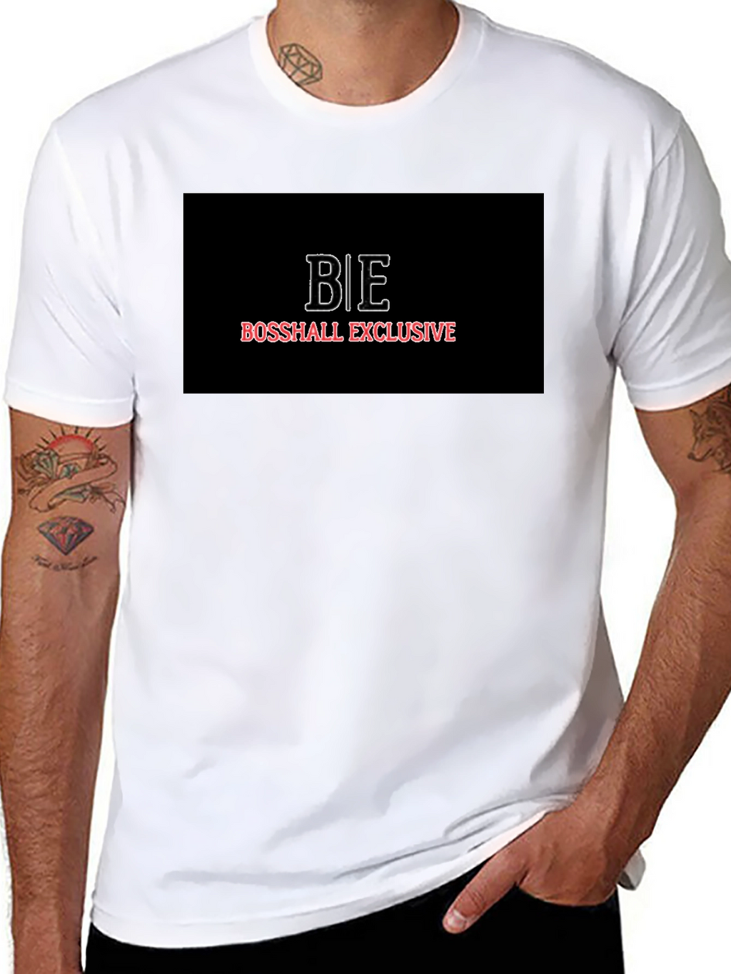 BossHall Exclusive BE Logo T-Shirt - Modern Style