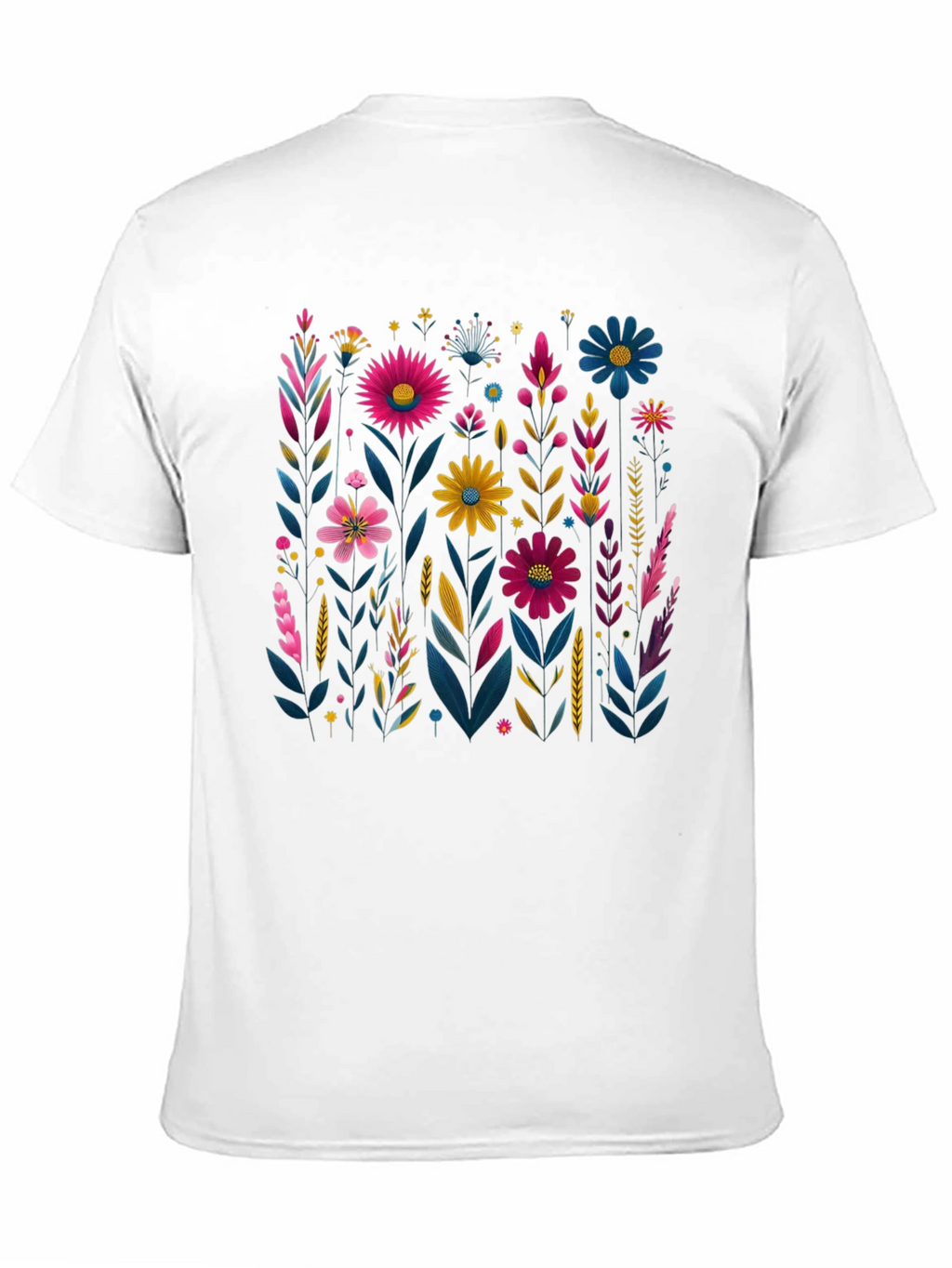 Floral Print Crew Neck T-Shirt