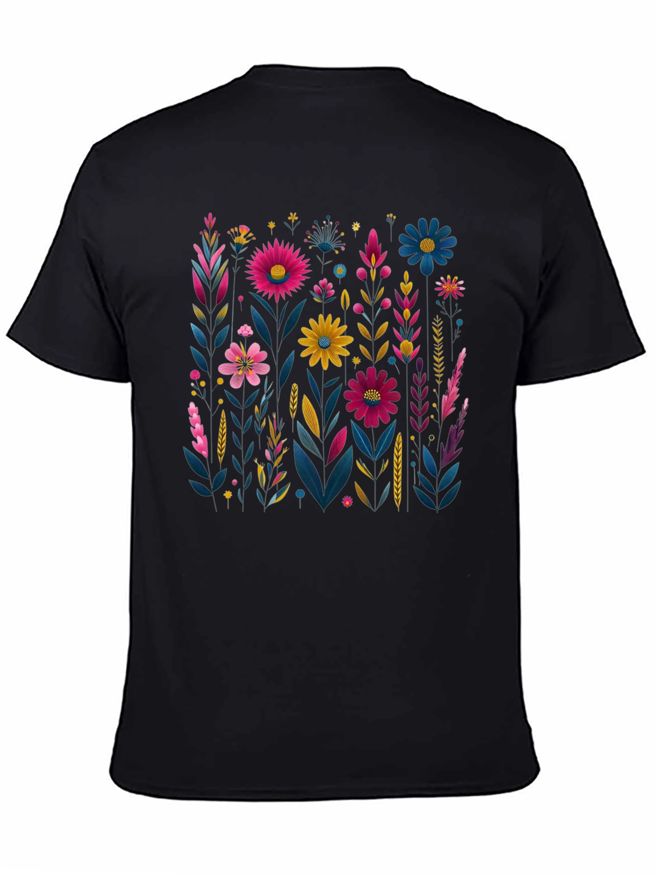 Floral Print Crew Neck T-Shirt