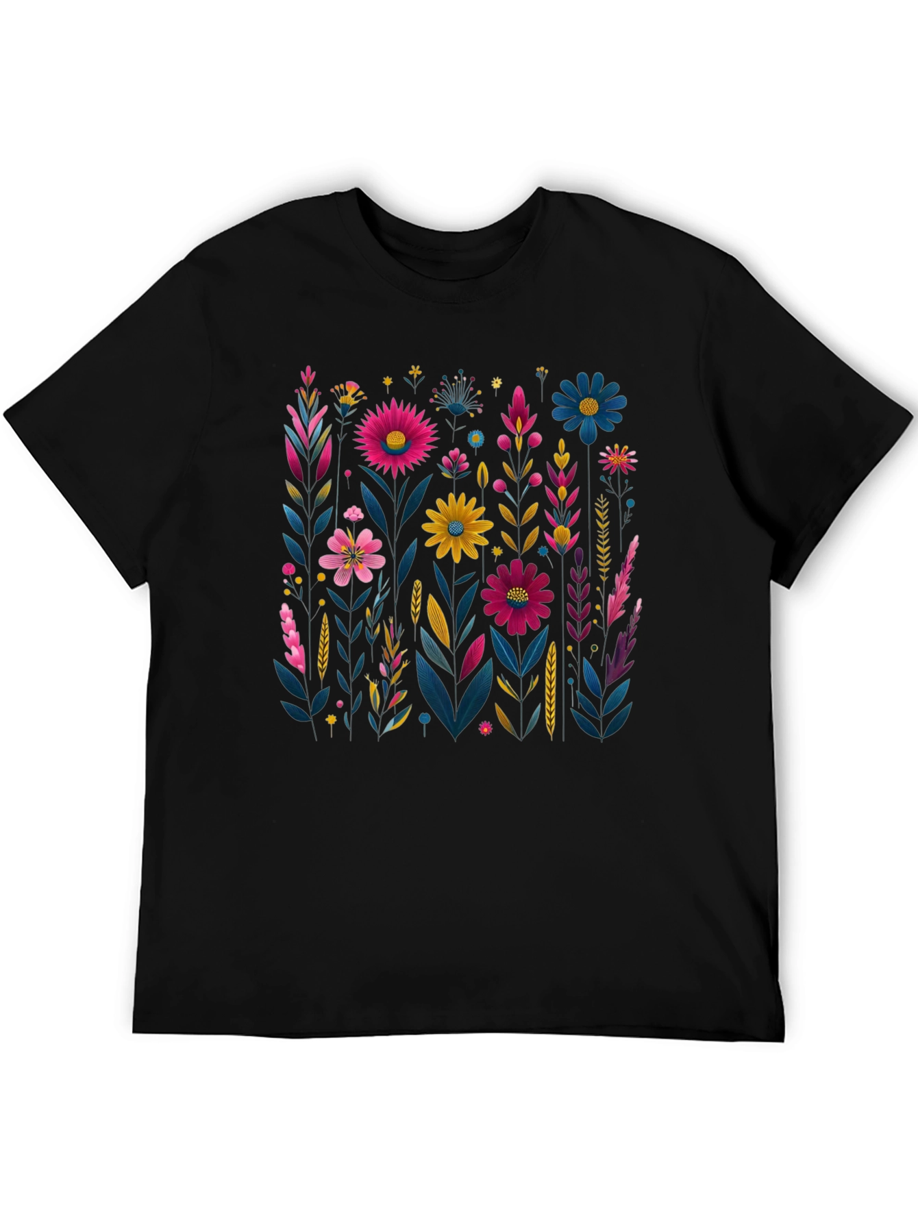 Floral Print Crew Neck T-Shirt