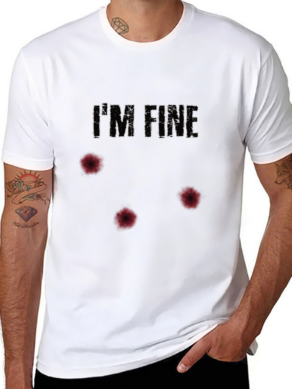 Im Fine Funny Graphic T-Shirt - Humor Tee
