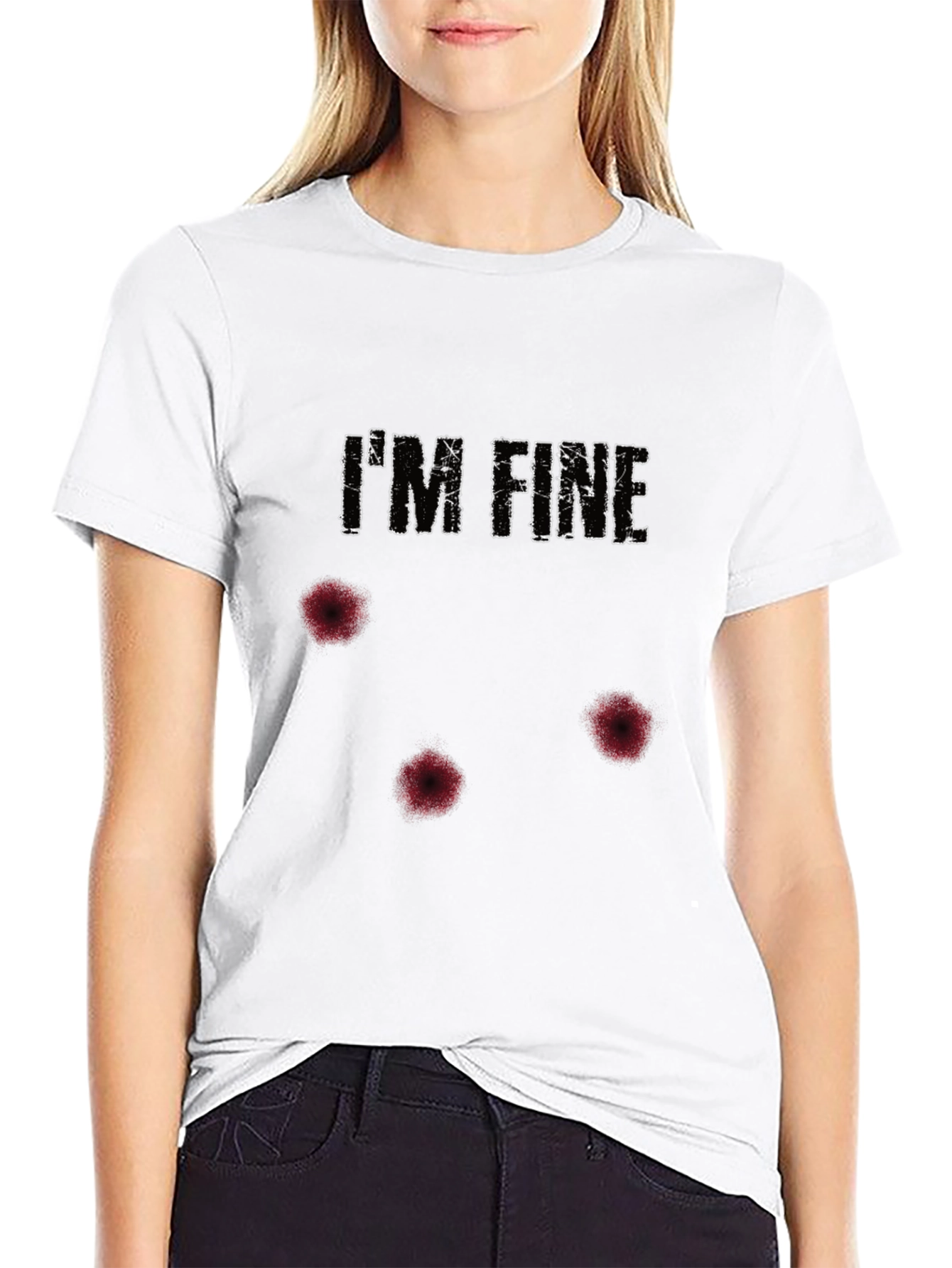 Im Fine Funny Graphic T-Shirt - Humor Tee
