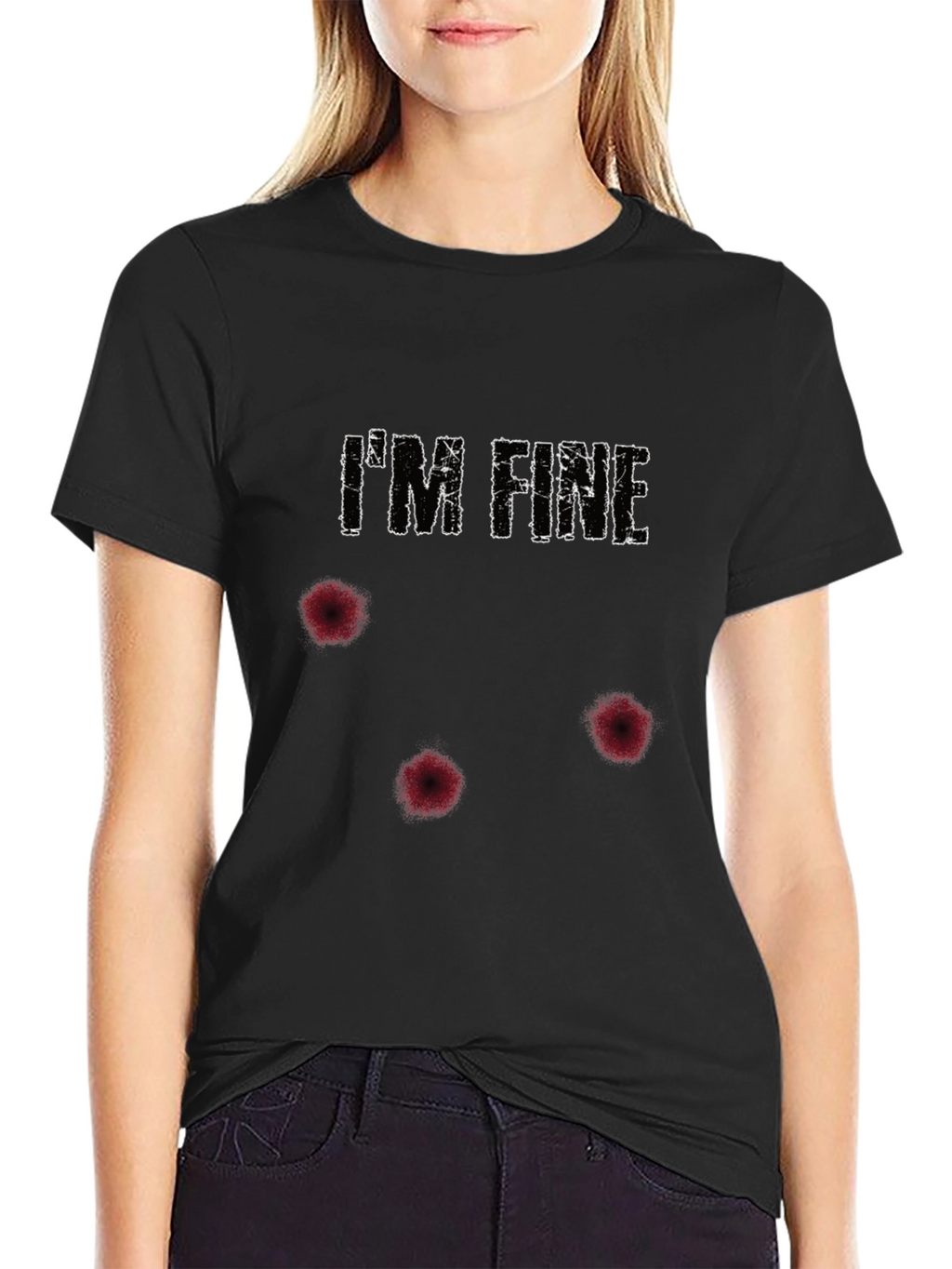 Im Fine Funny Graphic T-Shirt - Humor Tee