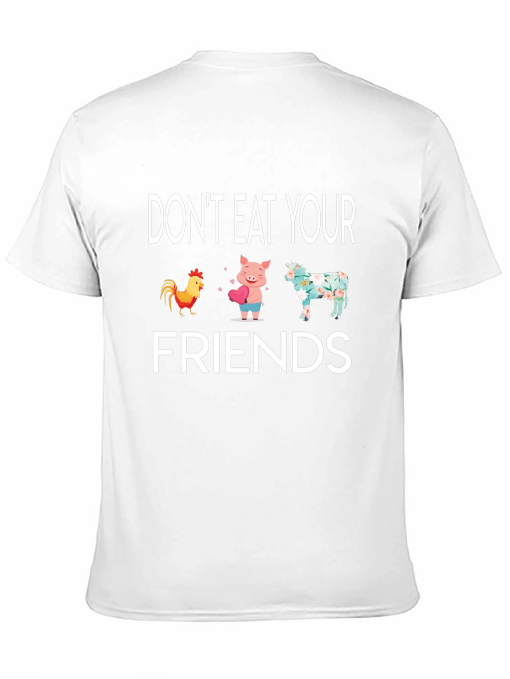 Vegan Animal Friends Graphic T-Shirt