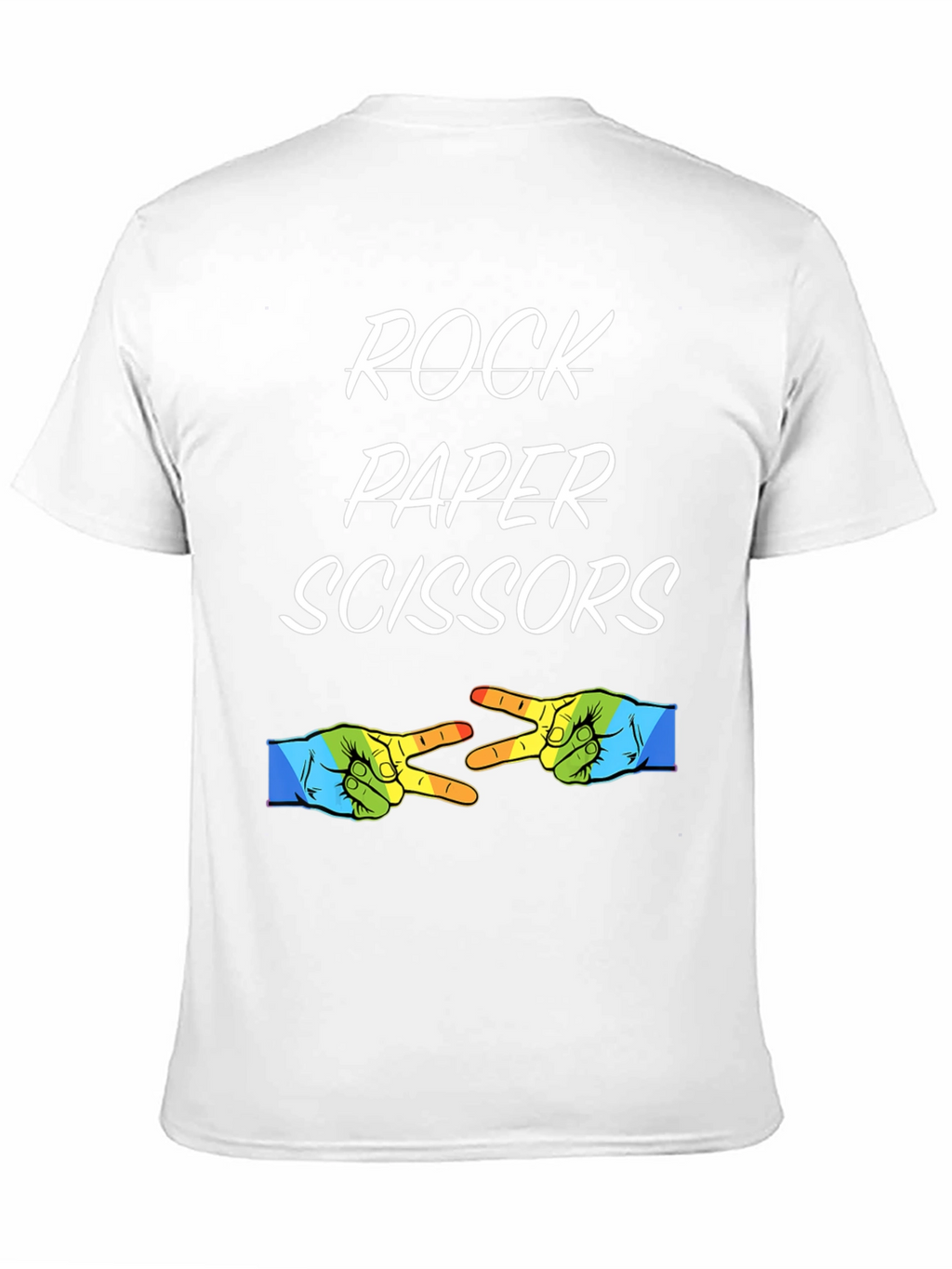 Rock Paper Scissors T-Shirt - Novelty Graphic Tee