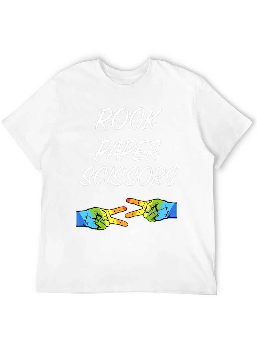 Rock Paper Scissors T-Shirt - Novelty Graphic Tee