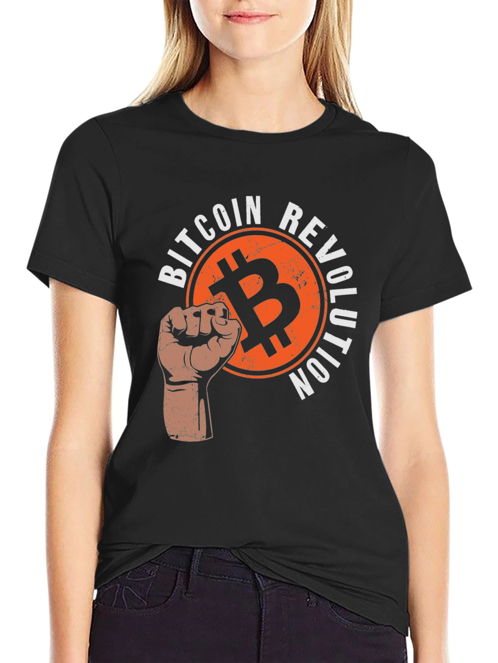 Bitcoin Revolution Graphic T-Shirt - Black