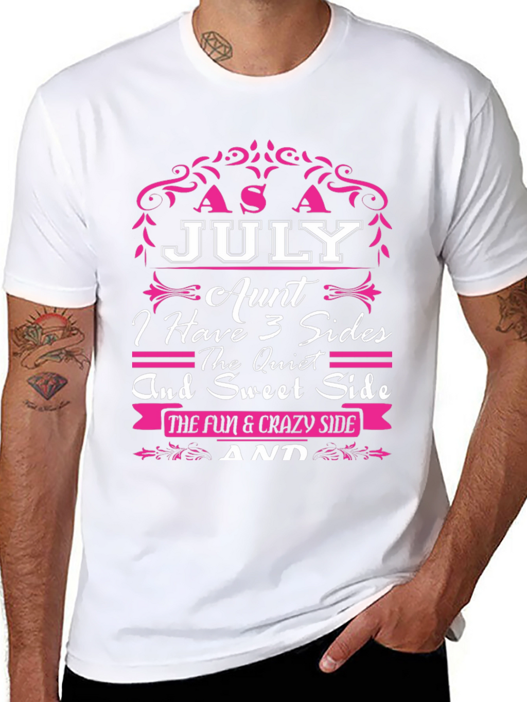 July Aunt T-Shirt - 3 Sides