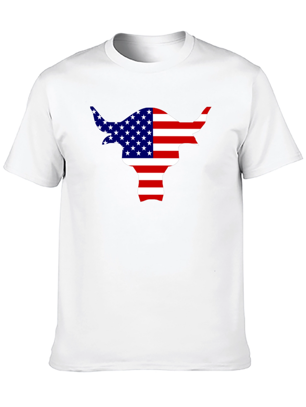 American Flag Bull T-Shirt