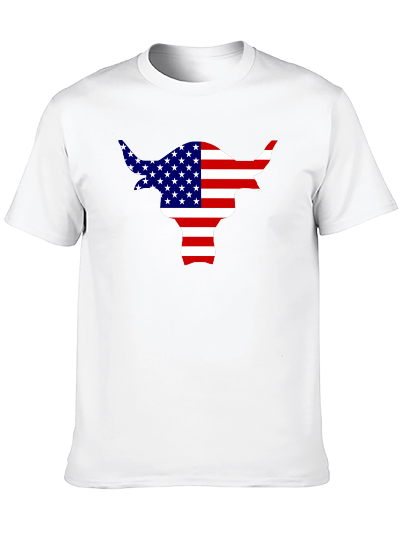 American Flag Bull T-Shirt