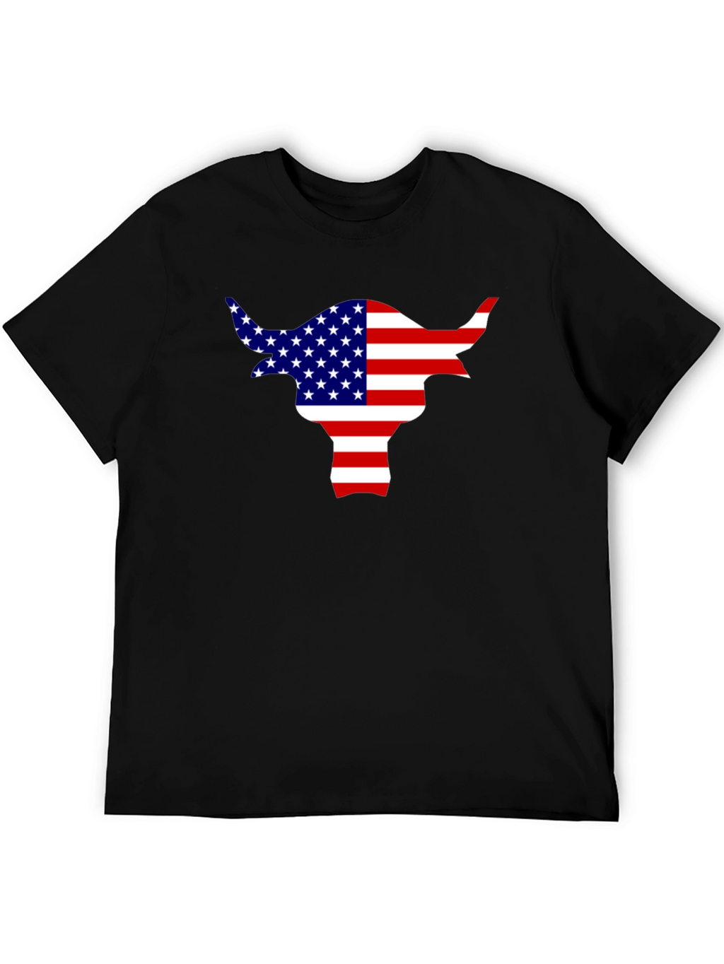 American Flag Bull T-Shirt