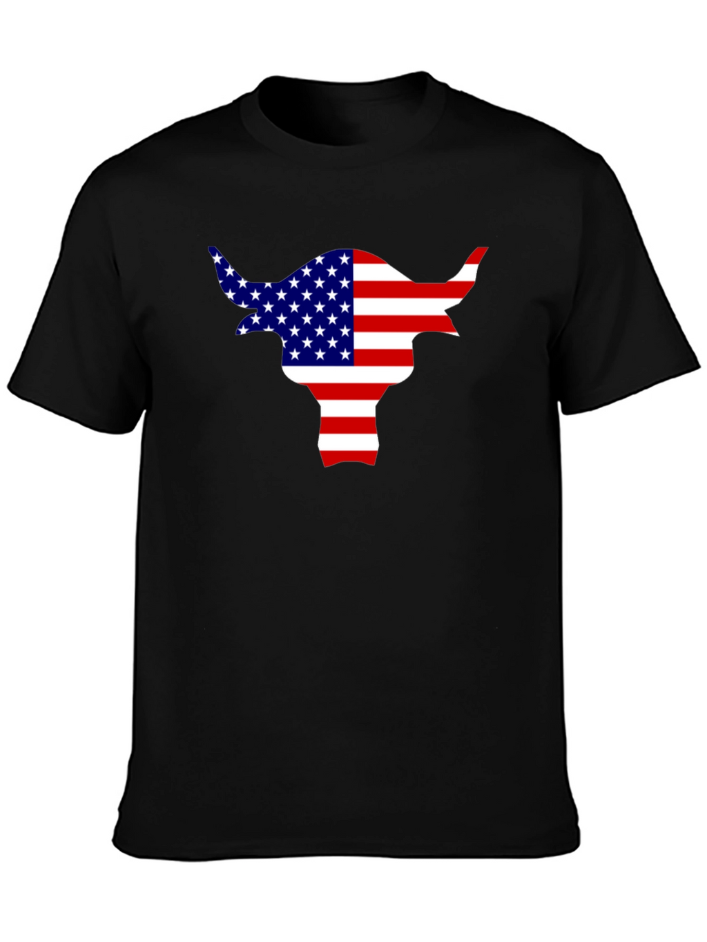 American Flag Bull T-Shirt