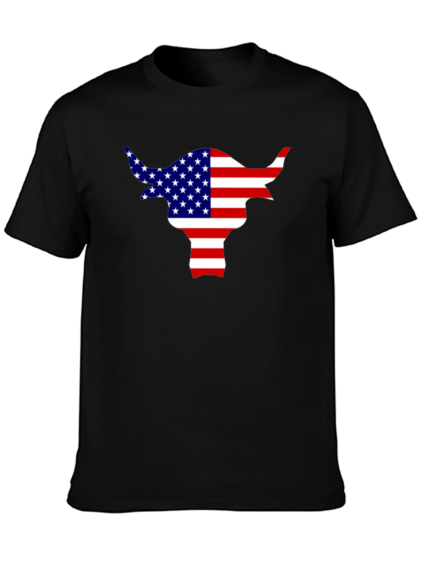 American Flag Bull T-Shirt