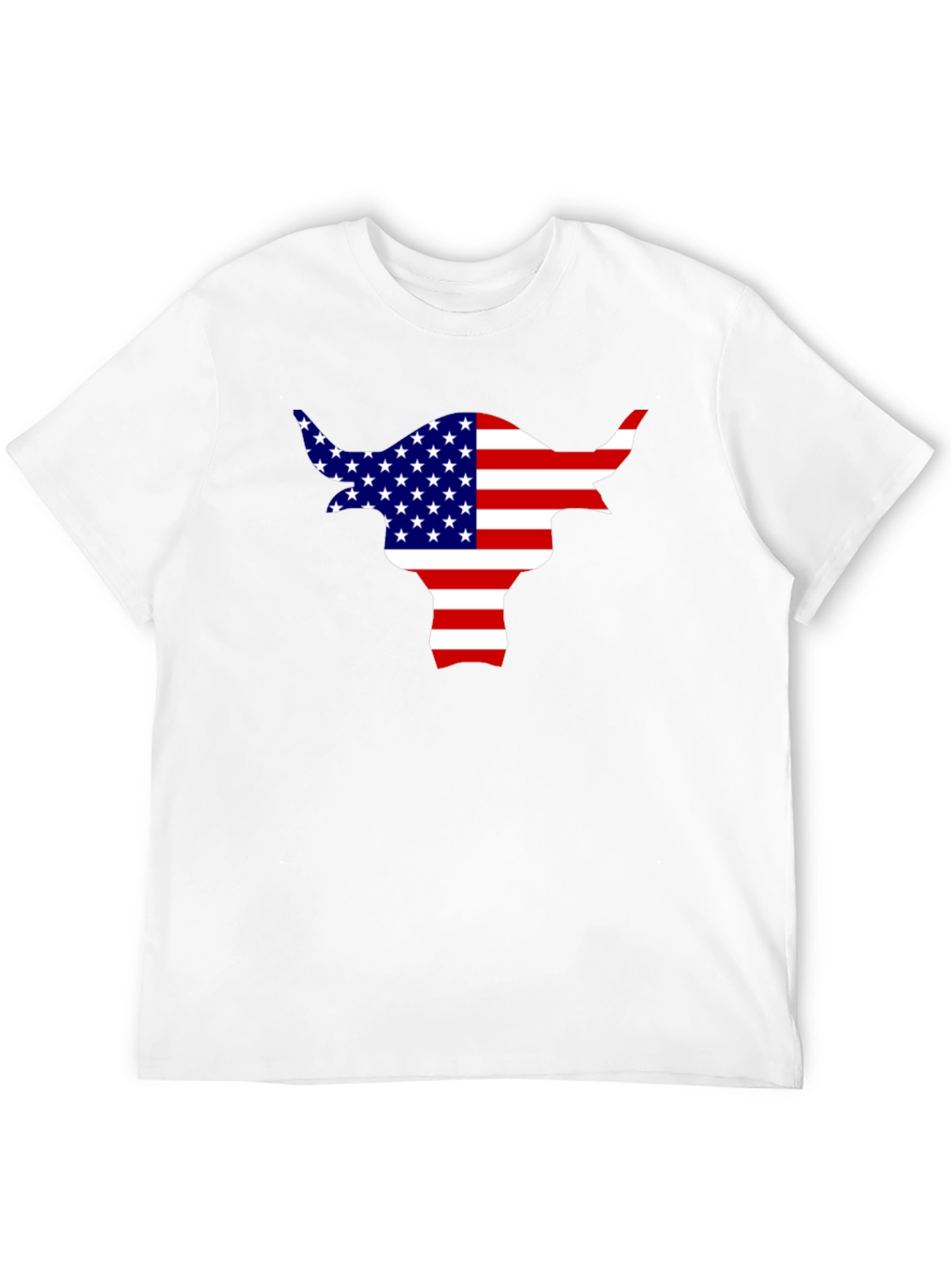 American Flag Bull T-Shirt