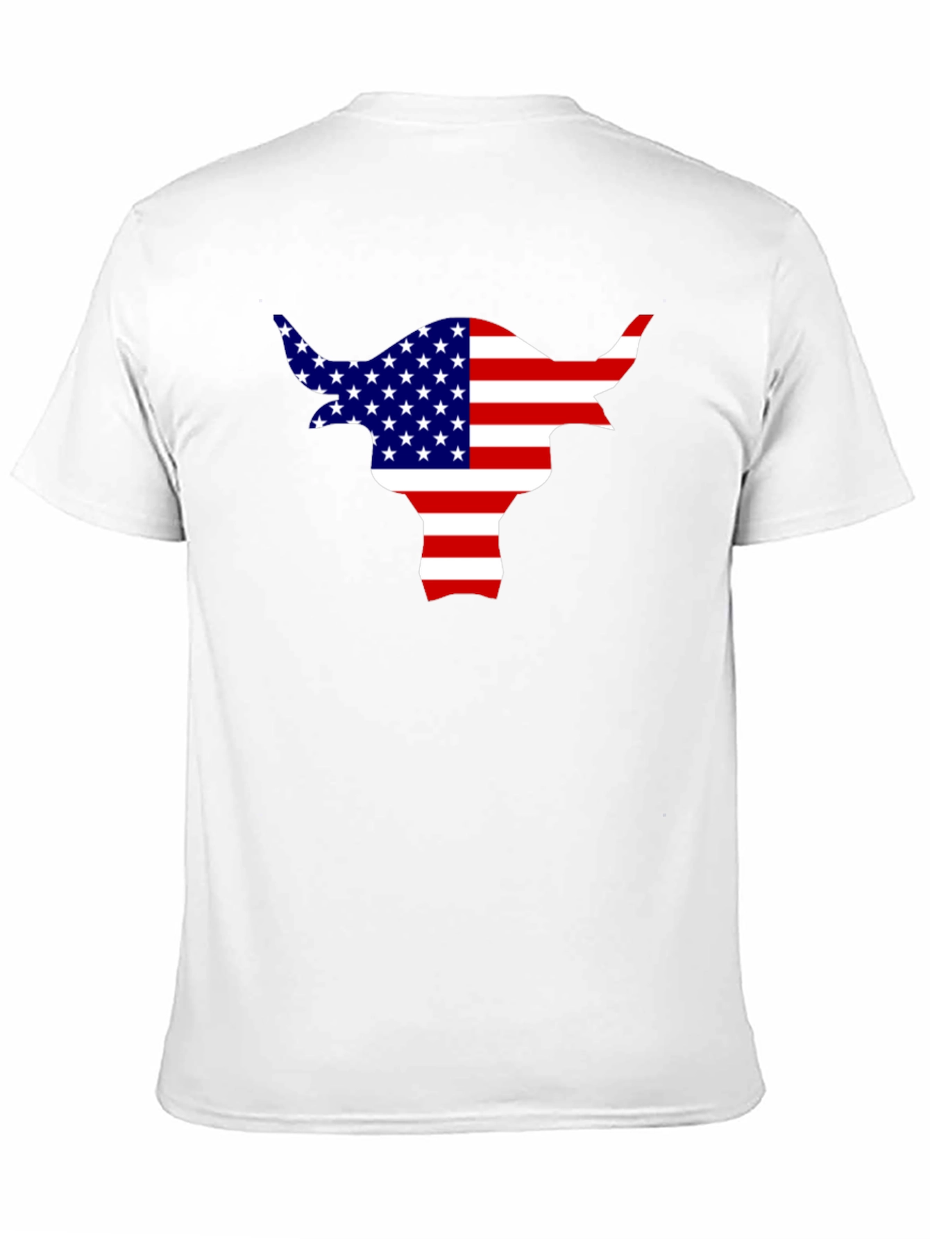 American Flag Bull T-Shirt