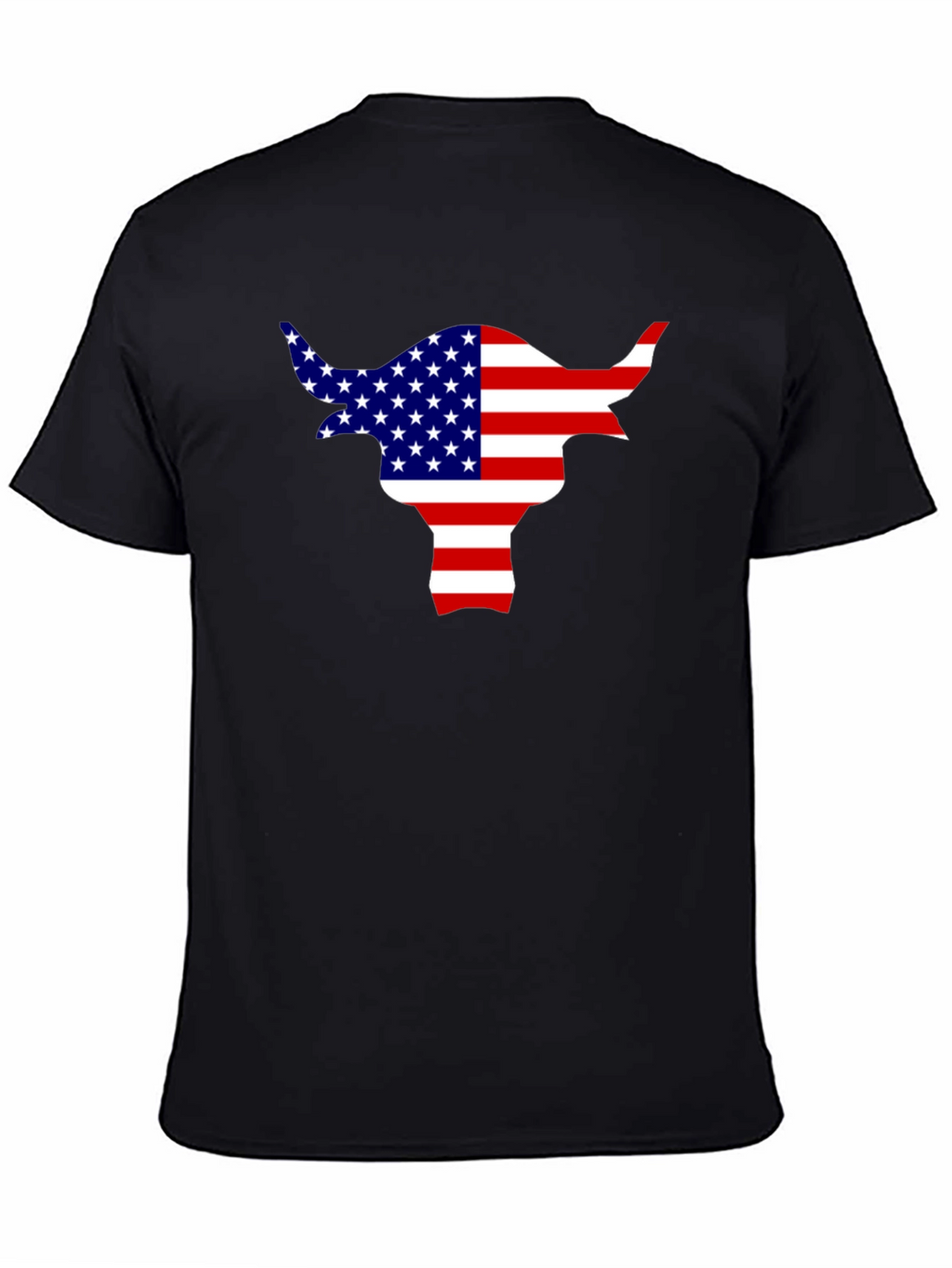 American Flag Bull T-Shirt