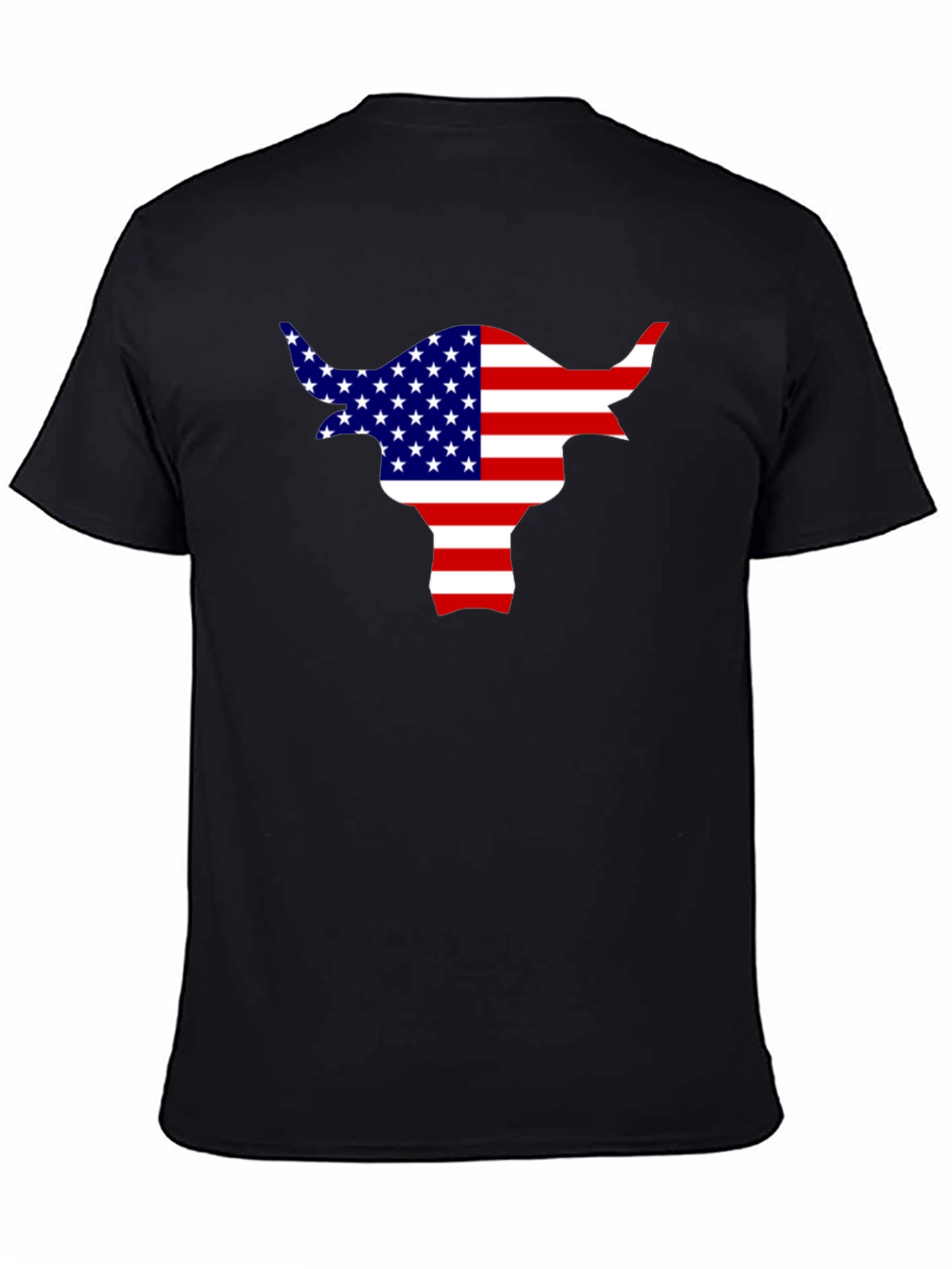 American Flag Bull T-Shirt