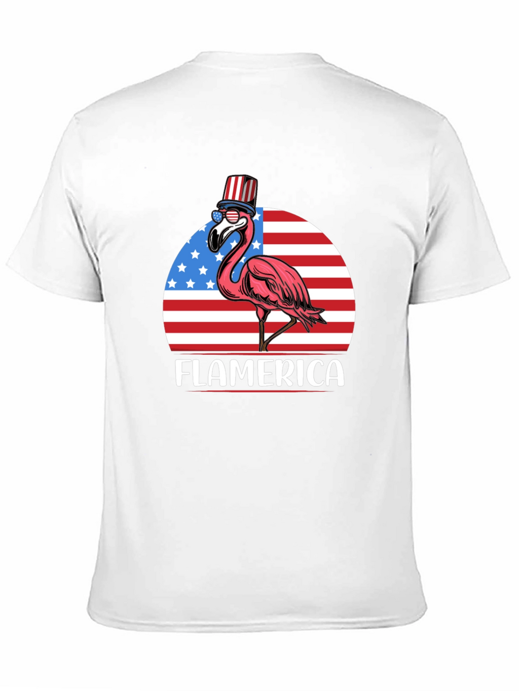 Flamerica T-Shirt - Patriotic Flamingo USA