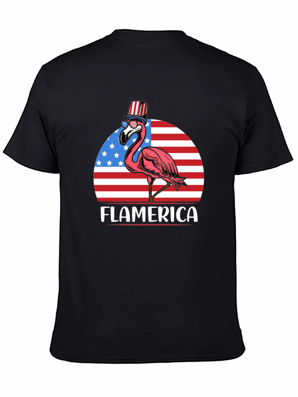 Flamerica T-Shirt - Patriotic Flamingo USA