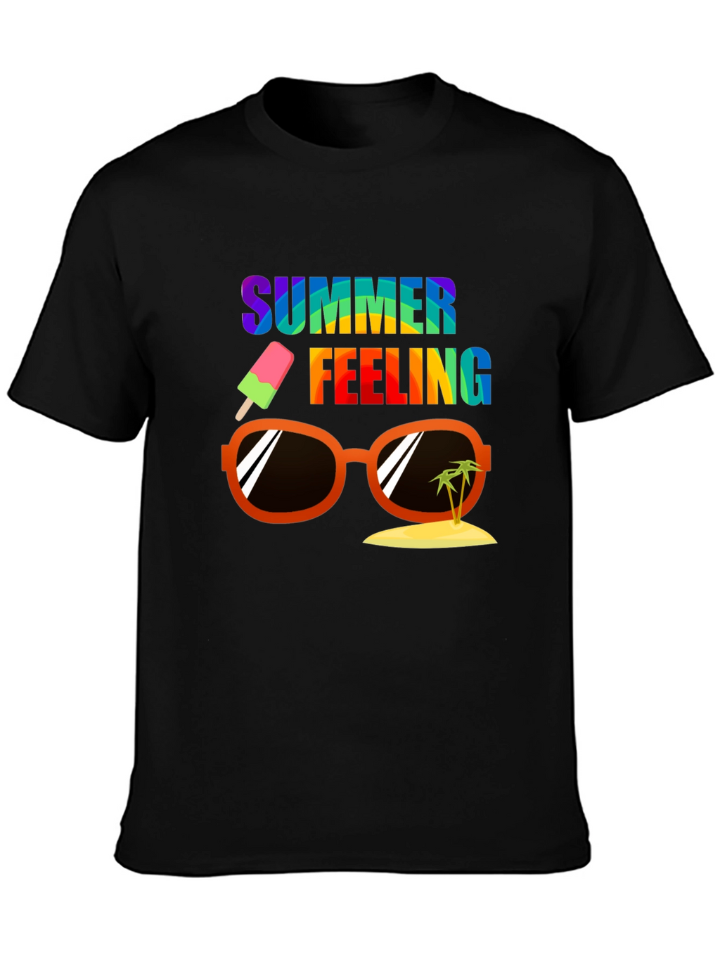 Summer Feeling Graphic Tee - Casual Vacation Shirt